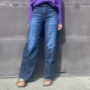 American eagle wide leg jeans size 00